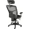 Global Industrial Multifunction Office Chair With Adjustable Headrest, Mesh Back, Fabric Upholstered Seat 248623H - alternate 2